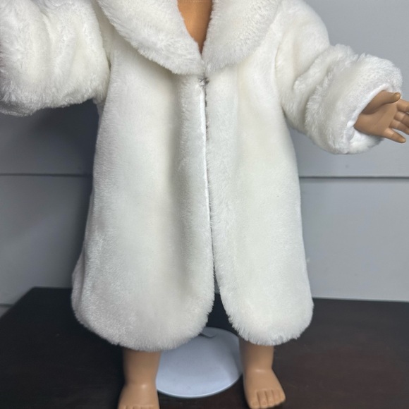 Vintage 1996 Fibrecraft Materials American Girl Doll Size 18” Faux Fur Coat - Picture 4 of 16